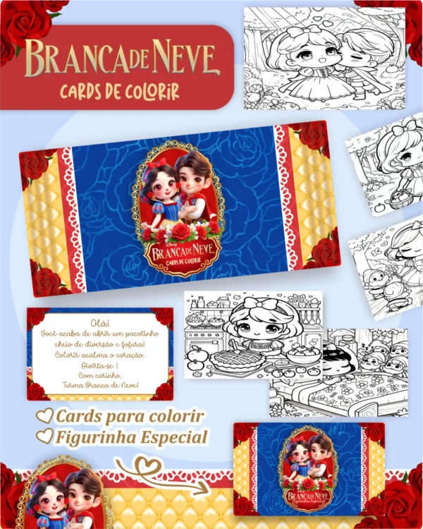 Arquivo Digital LIVRO DE COLORIR BRANCA DE NEVE 01 - Imagem 2