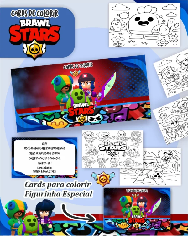 Arquivo Digital LIVRO DE COLORIR BRAWL STAR 01 - Imagem 2