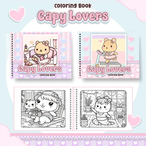 Arquivo Digital LIVRO DE COLORIR CAPIVARA 01 - Imagem 2