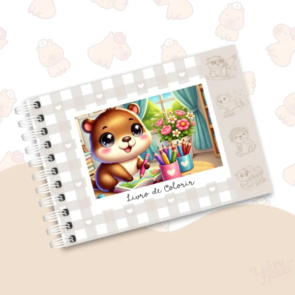 Arquivo Digital LIVRO DE COLORIR CAPIVARA 07 - Imagem 2