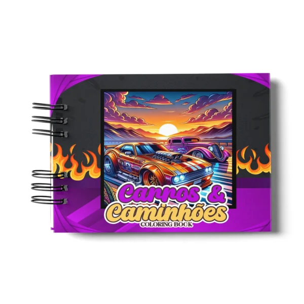 Arquivo Digital LIVRO DE COLORIR CARROS E CAMINHÕES 01 - Imagem 2