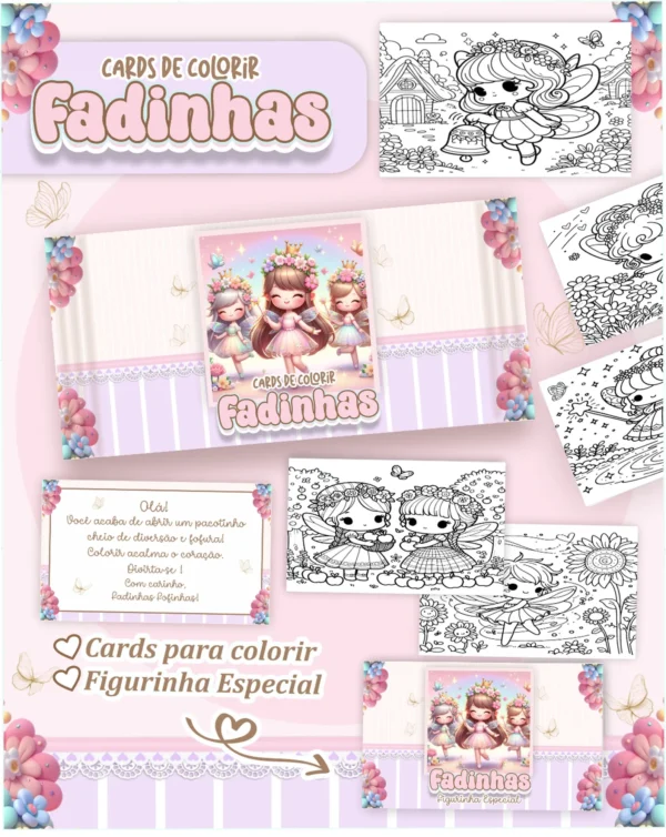 Arquivo Digital LIVRO DE COLORIR FADINHA 01 - Imagem 2