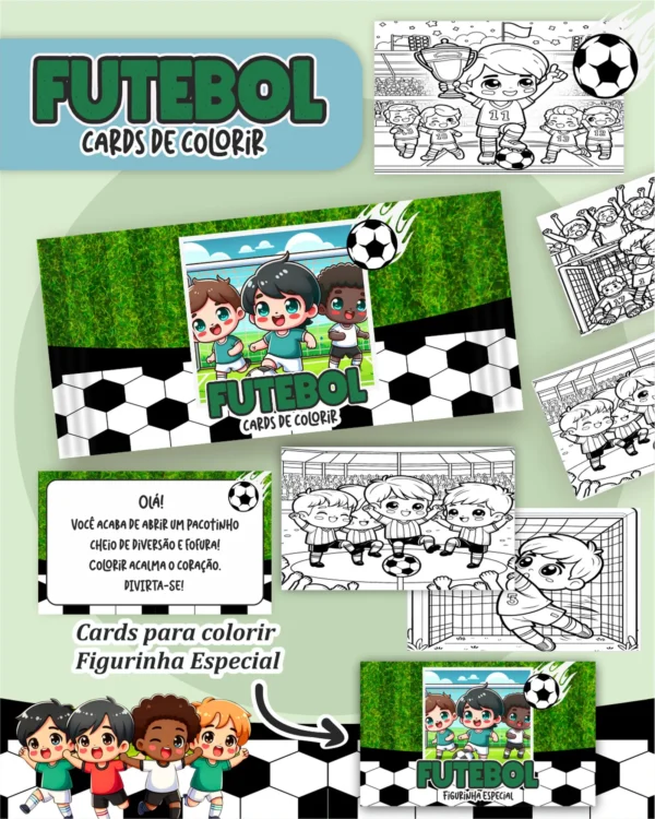 Arquivo Digital LIVRO DE COLORIR FUTEBOL 01 - Imagem 2