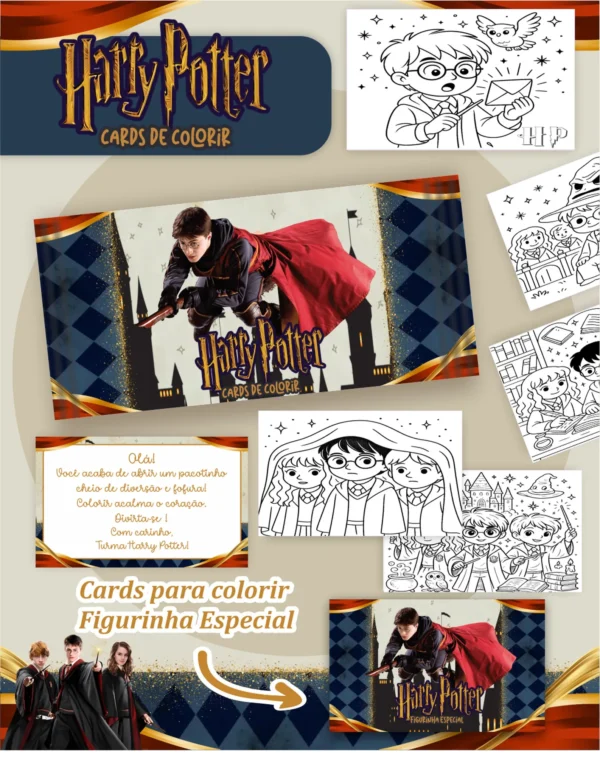 Arquivo Digital LIVRO DE COLORIR HARRY POTTER 04 - Imagem 2
