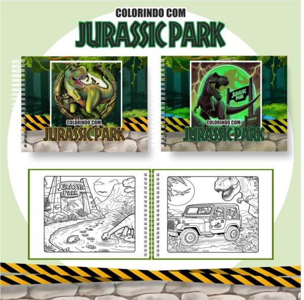 Arquivo Digital LIVRO DE COLORIR JURASSIC PARK 01 - Imagem 2