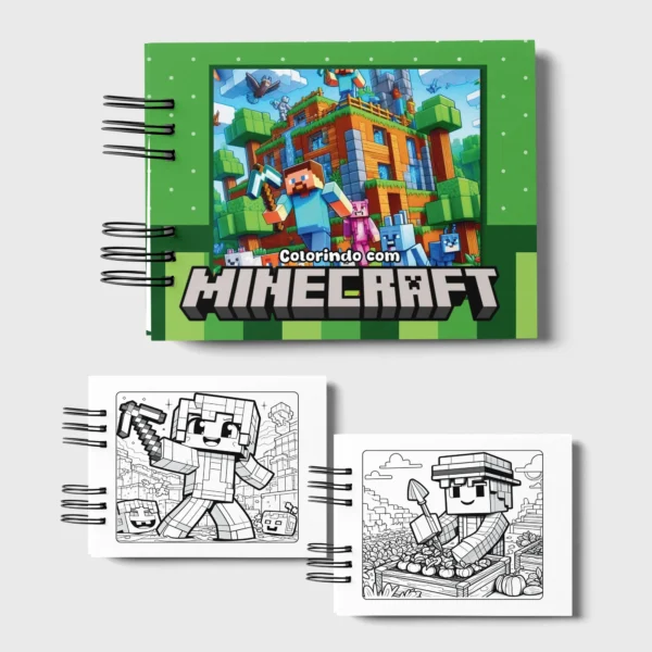 Arquivo Digital LIVRO DE COLORIR MINECRAFT 01 - Imagem 2