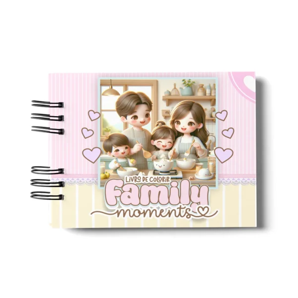 Arquivo Digital LIVRO DE COLORIR MOMENTOS EM FAMILIA 01 - Imagem 2
