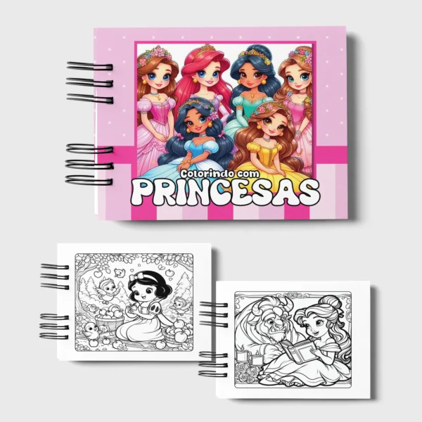 Arquivo Digital LIVRO DE COLORIR PRINCESAS 02 - Imagem 2
