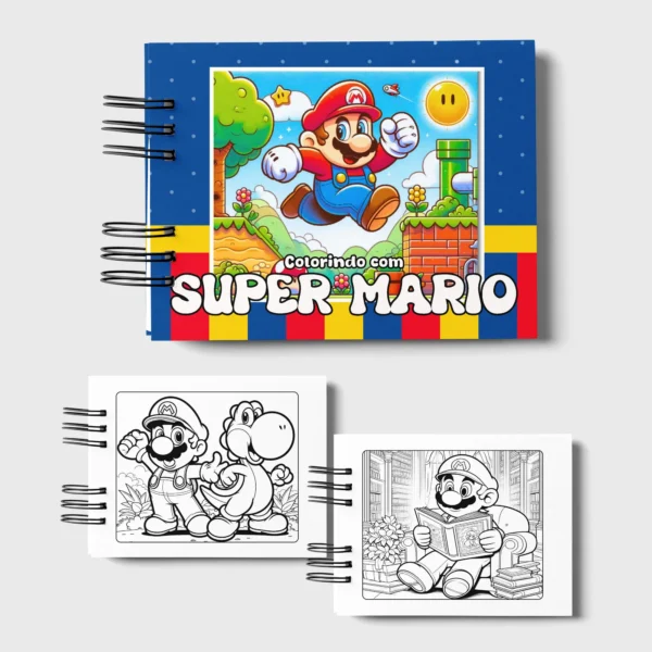 Arquivo Digital LIVRO DE COLORIR SUPER MARIO 01 - Imagem 2
