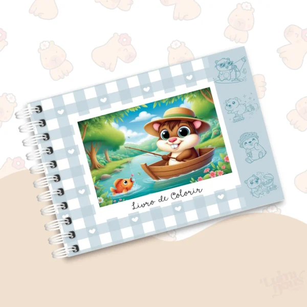 Arquivo Digital LIVRO DE COLORIR CAPIVARA 07 - Imagem 3