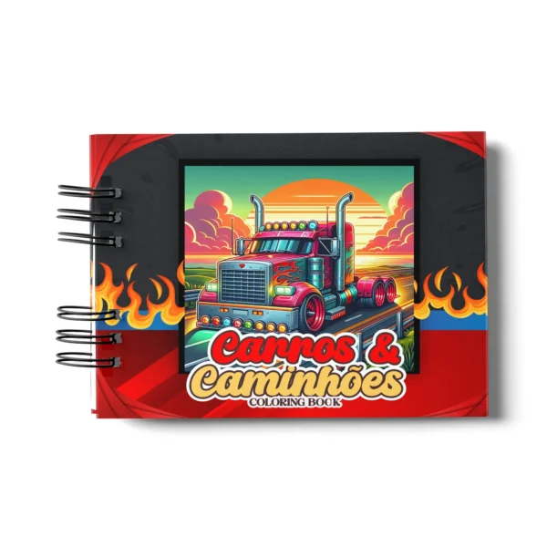 Arquivo Digital LIVRO DE COLORIR CARROS E CAMINHÕES 01 - Imagem 3