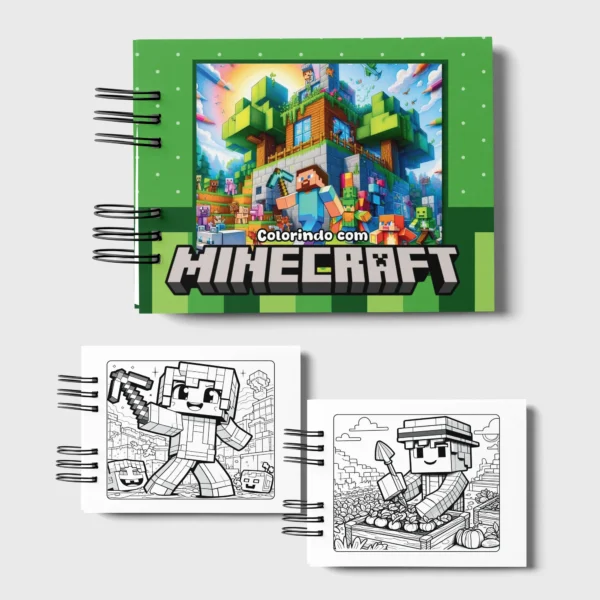 Arquivo Digital LIVRO DE COLORIR MINECRAFT 01 - Imagem 3