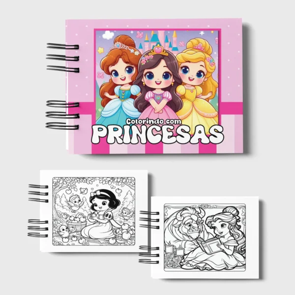Arquivo Digital LIVRO DE COLORIR PRINCESAS 02 - Imagem 3