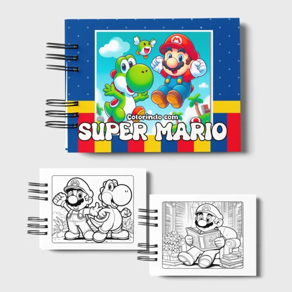 Arquivo Digital LIVRO DE COLORIR SUPER MARIO 01 - Imagem 3