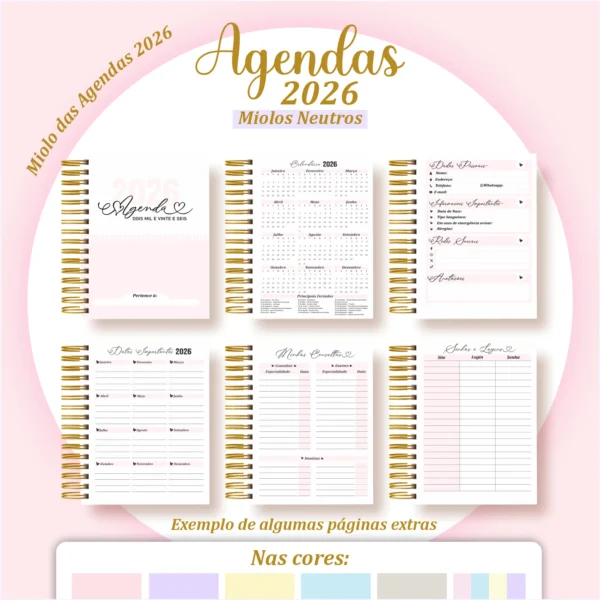 Arquivo Digital AGENDA E PLANNERS COLLORS  2 - 2026 - Imagem 4