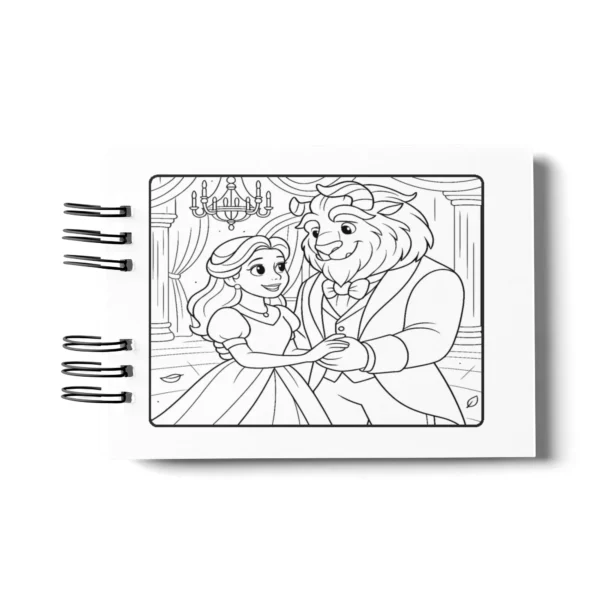Arquivo Digital LIVRO DE COLORIR A BELA E A FERA 01 - Imagem 4