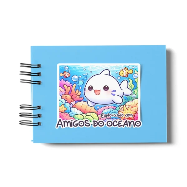 Arquivo Digital LIVRO DE COLORIR AMIGOS DO OCEANO 01 - Imagem 4