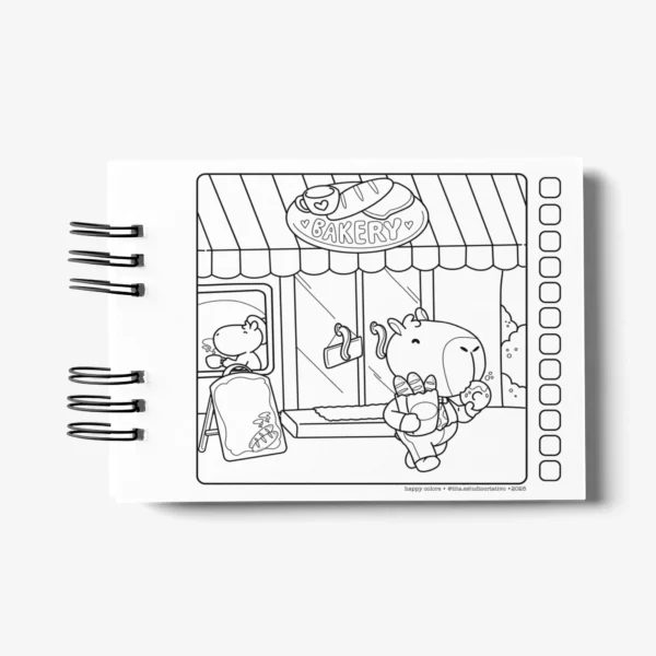Arquivo Digital LIVRO DE COLORIR CAPIVARA 03 - Imagem 4