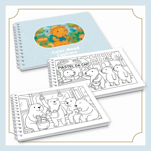 Arquivo Digital LIVRO DE COLORIR CAPIVARA 08 - Imagem 4