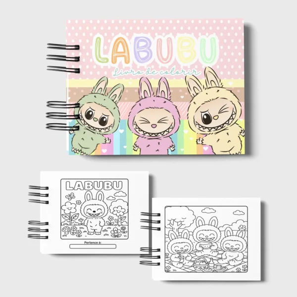 Arquivo Digital LIVRO DE COLORIR LABUBU 01 - Imagem 4
