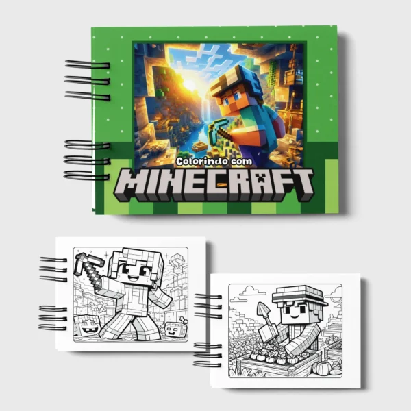 Arquivo Digital LIVRO DE COLORIR MINECRAFT 01 - Imagem 4