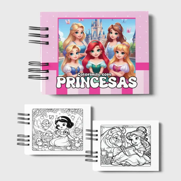 Arquivo Digital LIVRO DE COLORIR PRINCESAS 02 - Imagem 4