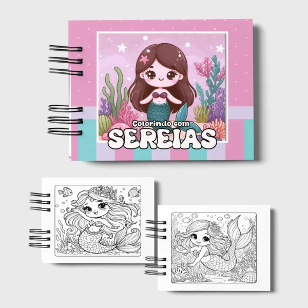 Arquivo Digital LIVRO DE COLORIR SEREIAS 01 - Imagem 4