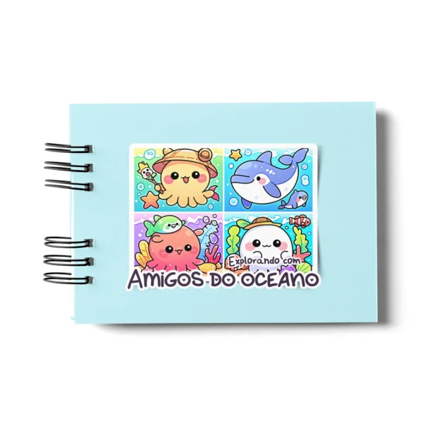 Arquivo Digital LIVRO DE COLORIR AMIGOS DO OCEANO 01 - Imagem 5
