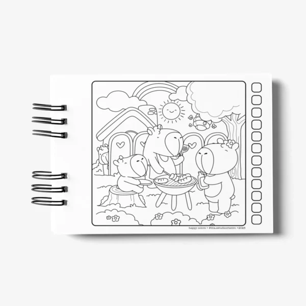 Arquivo Digital LIVRO DE COLORIR CAPIVARA 03 - Imagem 5