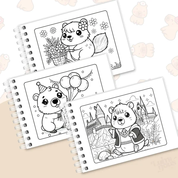 Arquivo Digital LIVRO DE COLORIR CAPIVARA 07 - Imagem 5