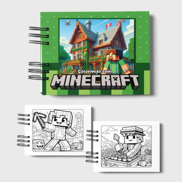 Arquivo Digital LIVRO DE COLORIR MINECRAFT 01 - Imagem 5