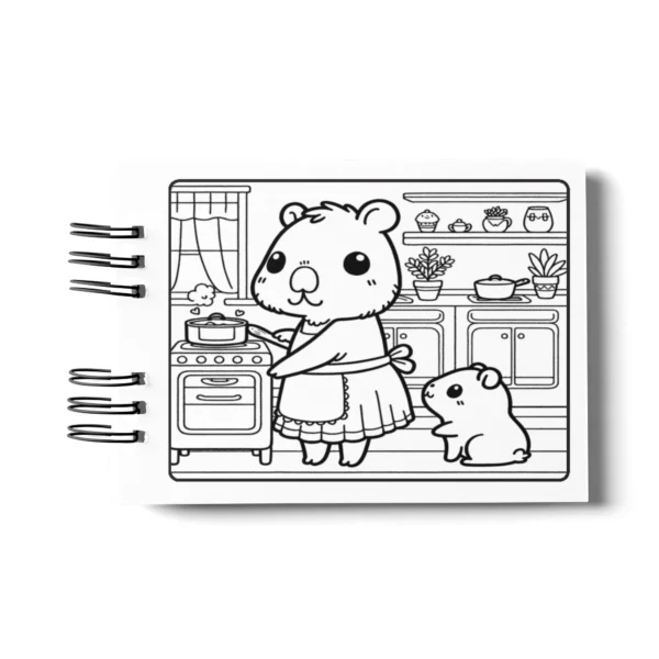 Arquivo Digital LIVRO DE COLORIR CAPIVARA 01 - Imagem 6