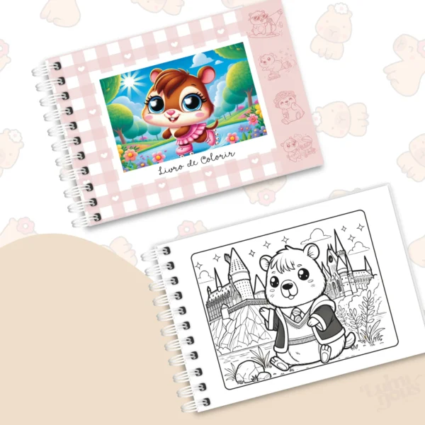 Arquivo Digital LIVRO DE COLORIR CAPIVARA 07 - Imagem 6
