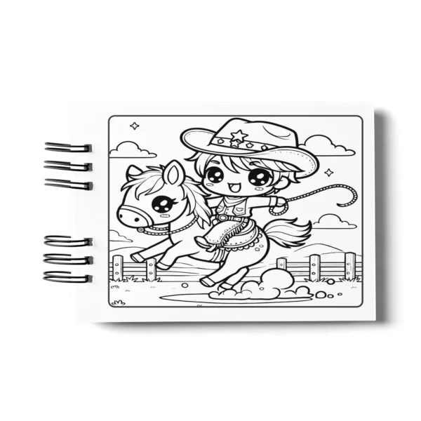 Arquivo Digital LIVRO DE COLORIR COWBOY 01 - Imagem 6