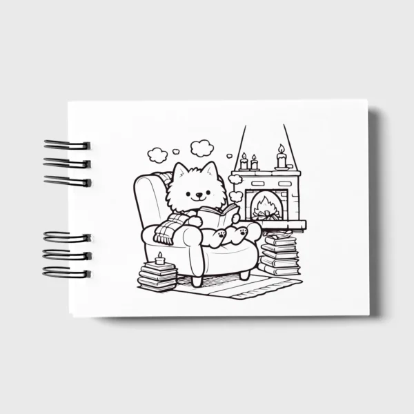 Arquivo Digital LIVRO DE COLORIR CÃOZINHO AU AU 01 - Imagem 6