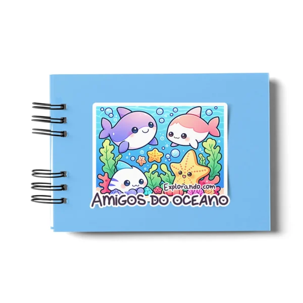 Arquivo Digital LIVRO DE COLORIR AMIGOS DO OCEANO 01 - Imagem 7