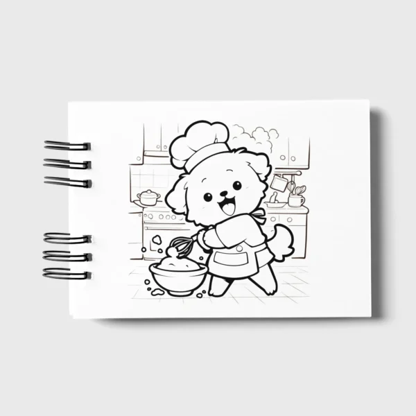Arquivo Digital LIVRO DE COLORIR CÃOZINHO AU AU 01 - Imagem 7