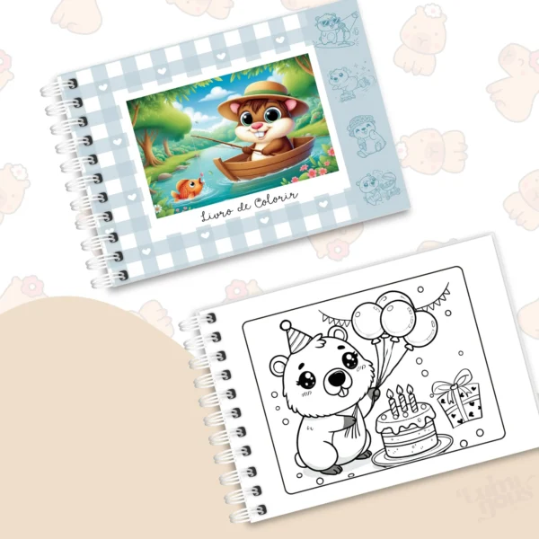 Arquivo Digital LIVRO DE COLORIR CAPIVARA 07 - Imagem 8