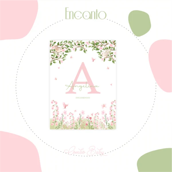Arquivo Digital CADERNETA DE VACINA FLORAL ENCANTO 1 - Imagem 8