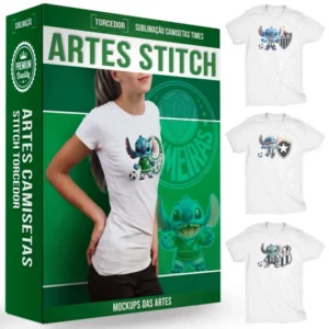 Arquivo Digital SUBLIMAÇÃO CAMISAS STITCH COM TIMES 1