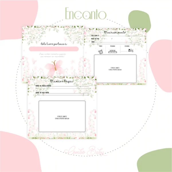 Arquivo Digital CADERNETA DE VACINA FLORAL ENCANTO 1 - Imagem 10