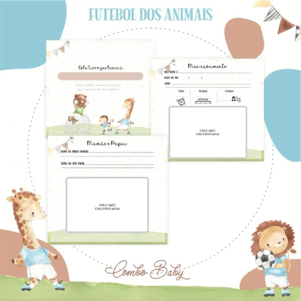 Arquivo Digital CADERNETA DE VACINA FUTEBOL DE ANIMAIS 1 - Imagem 10
