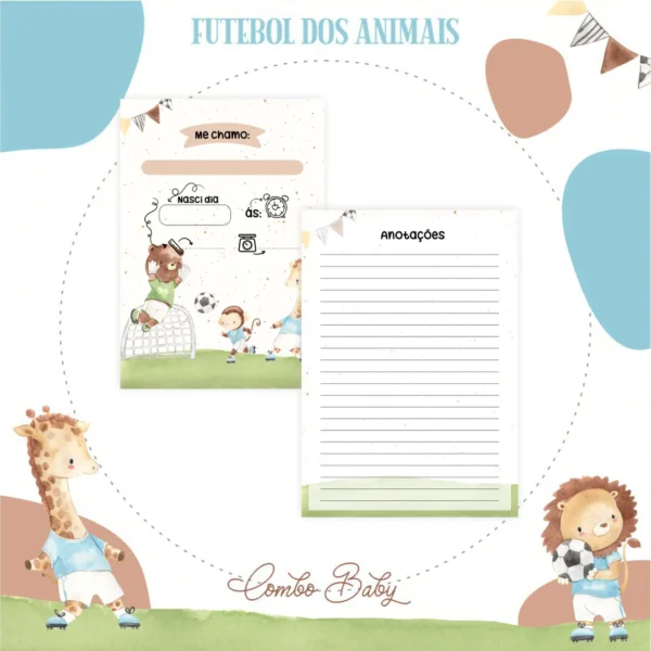 Arquivo Digital CADERNETA DE VACINA FUTEBOL DE ANIMAIS 1 - Imagem 12