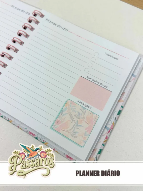 Arquivo Digital PLANNER JARDIM DOS PASSAROS 1 - 2026 - Imagem 2