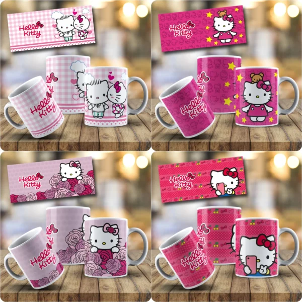 Arquivo Digital SUBLIMAÇÃO CANECAS HELLO KITTY 1 - Imagem 2