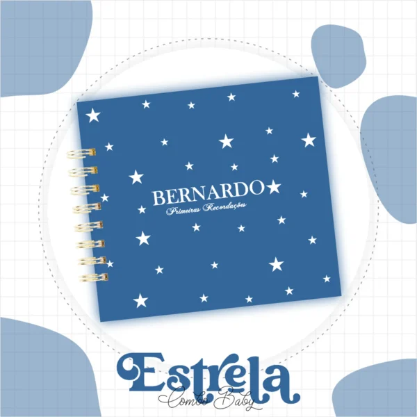 Arquivo Digital CADERNETA DE VACINA ESTRELA AZUL MARINHO 1 - Imagem 2