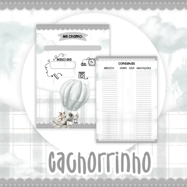 Arquivo Digital CADERNETA DE VACINA CACHORRINHO 2 - Imagem 4