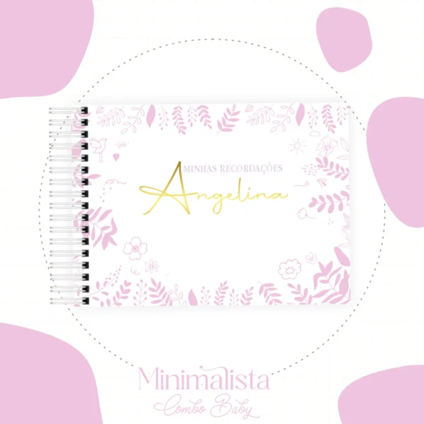 Arquivo Digital CADERNETA DE VACINA FLORAL MINIMALISTA 1 - Imagem 4