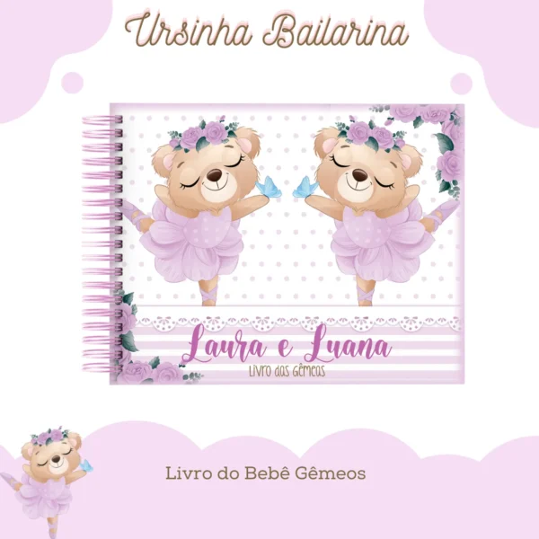 CADERNETA DE VACINA URSINHA BAILARINA  03 - Imagem 3