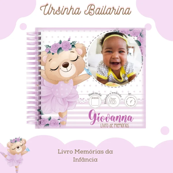 CADERNETA DE VACINA URSINHA BAILARINA  03 - Imagem 4